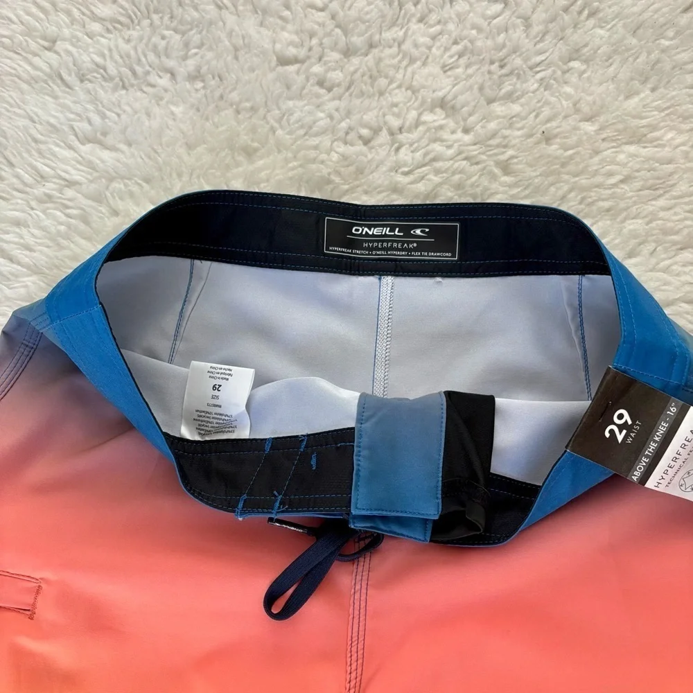 O’Niell Gradient Swim Shorts - Blue, Pink, Yellow